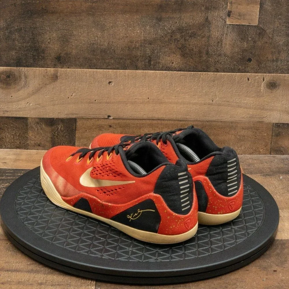 Nike Kobe 9 IX Low EM QS China 683251-670 Men's Athletic Shoes Walking Red Sz 11